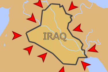 West Surrounds Iraq