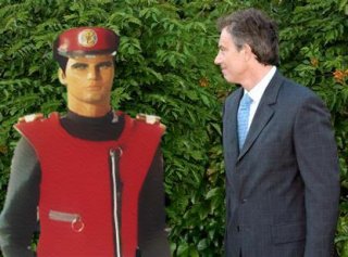 Tony Blair with Captain Scarlet